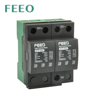 2P 1000VDC T1+T2 túlfeszültség-védő eszköz