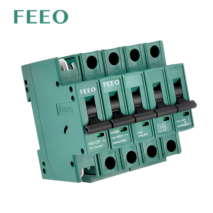 63A DC Mcb MX+OF Auxiliary Switch Remote Control Shutdown factory