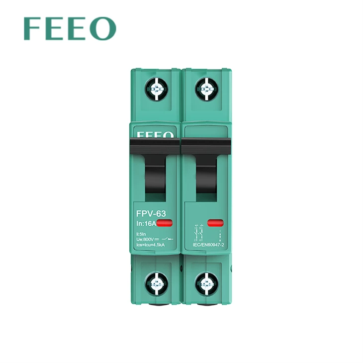 FEEO PV DC megszakító napelemes rendszerhez 5KW 10KW MCB